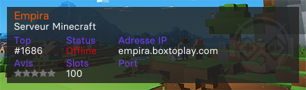 Empira - Serveur Minecraft