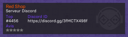Red Shop - Serveur Discord
