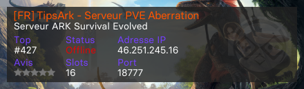 [FR] TipsArk - Serveur PVE Aberration - Serveur ARK Survival Evolved