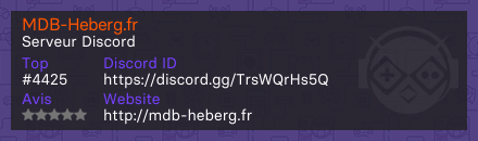 MDB-Heberg.fr - Serveur Discord