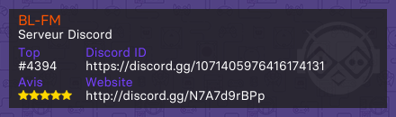 BL-FM - Serveur Discord