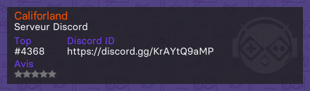 Califorland - Serveur Discord