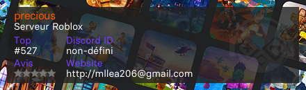 precious - Serveur Roblox