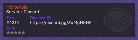 Hortensia  - Serveur Discord