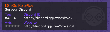LS 90s RolePlay - Serveur Discord