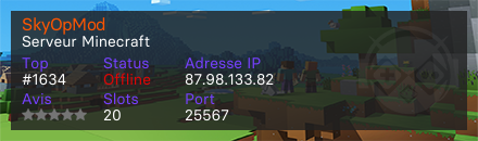 SkyOpMod - Serveur Minecraft