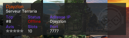 Djayzlon - Serveur Terraria