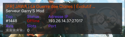 [FR] JAWA | La Guerre des Clones | Évolutif | Bêta