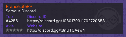 FranceLifeRP - Serveur Discord