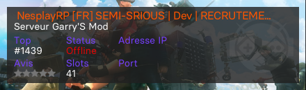  NesplayRP [FR] SEMI-SRIOUS | Dev | RECRUTEMENT ON
