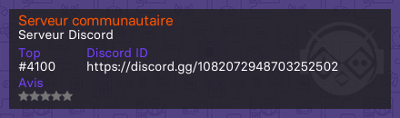 Serveur communautaire 