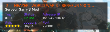 🎖️ HEAZER | WORLD WAR 3 - SERVEUR 100 % EXCLUSIF !
