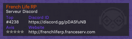 French Life RP - Serveur Discord
