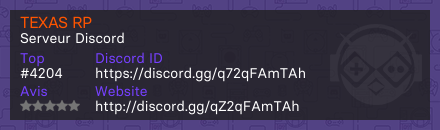 TEXAS RP  - Serveur Discord