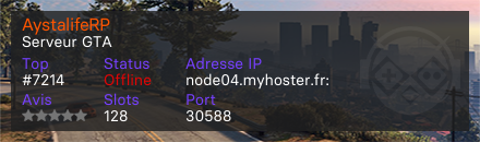 AystalifeRP - Serveur GTA