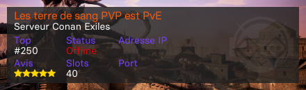 Les terre de sang PVP est PvE 