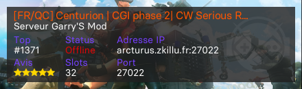 [FR/QC] Centurion | CGI phase 2| CW Serious RP