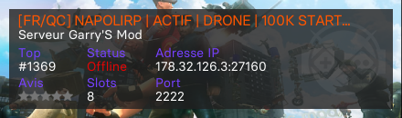 [FR/QC] NAPOLIRP | ACTIF | DRONE | 100K START | RECRUTE