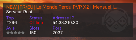 NEW [FR/EU] Le Monde Perdu PVP X2 | Mensuel | SOLO/QUAD | EVENT | KIT | CLAN