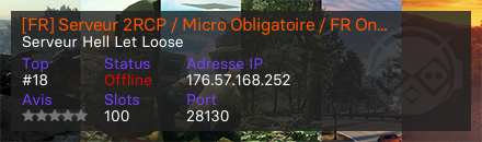 [FR] Serveur 2RCP / Micro Obligatoire / FR Only