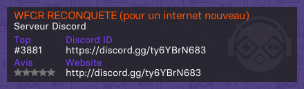 WFCR RECONQUETE (pour un internet nouveau)