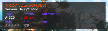 [FR,QC] AzuriaRP (DEV)