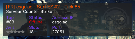 [FR] csgo.ac - Surf EZ #2 - Tick 85