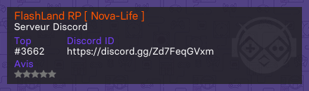 FlashLand RP [ Nova-Life ] - Serveur Discord