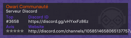 Owari Communauté