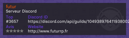 futur - Serveur Discord