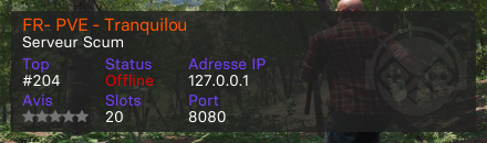 FR- PVE - Tranquilou