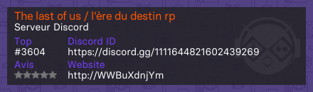 The last of us / l'ère du destin rp