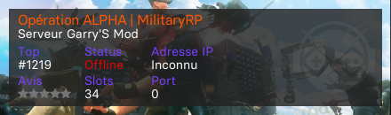 Opération ALPHA | MilitaryRP