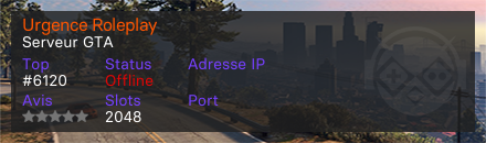 Urgence Roleplay - Serveur GTA