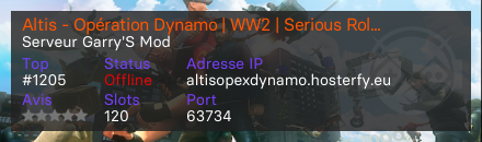 Altis - Opération Dynamo | WW2 | Serious Roleplay