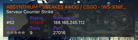 ABSYNTHIUM - RETAKES #4 OG / CSGO - !WS !KNIFE !GLOVES