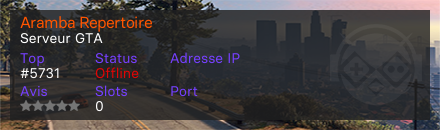 Aramba Repertoire - Serveur GTA