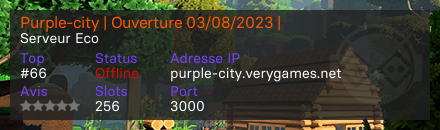 Purple-city | Ouverture 03/08/2023 | 