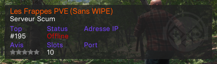 Les Frappes PVE (Sans WIPE)