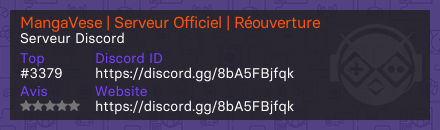 MangaVese | Serveur Officiel | Réouverture