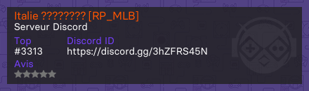 Italie ???????? [RP_MLB]