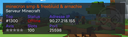 minecron smp & freebluid & arnachie