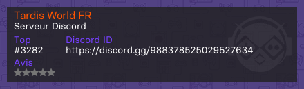 Tardis World FR 