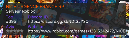 NICE URGENCE FRANCE RP