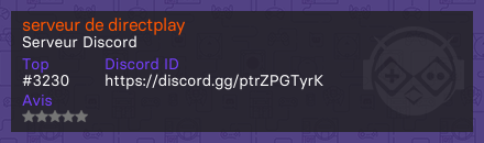 serveur de directplay