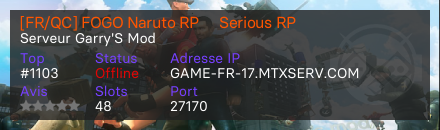 [FR/QC] FOGO Naruto RP     Serious RP