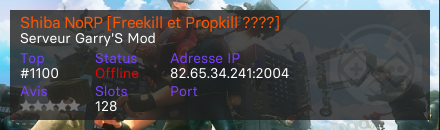 Shiba NoRP [Freekill et Propkill ????]