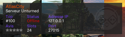 AtlasCity - Serveur Unturned