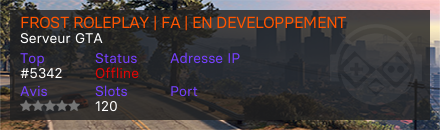 FROST ROLEPLAY | FA | EN DEVELOPPEMENT