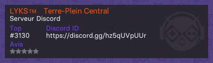 LYKS™・Terre-Plein Central